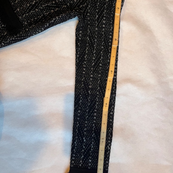 Diane von Furstenberg Sheila Metallic-Tweed Black Fringe Knit Sweater Jacket - Picture 14 of 14